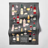 Sur La Table Wine & Cheese Kitchen Towel