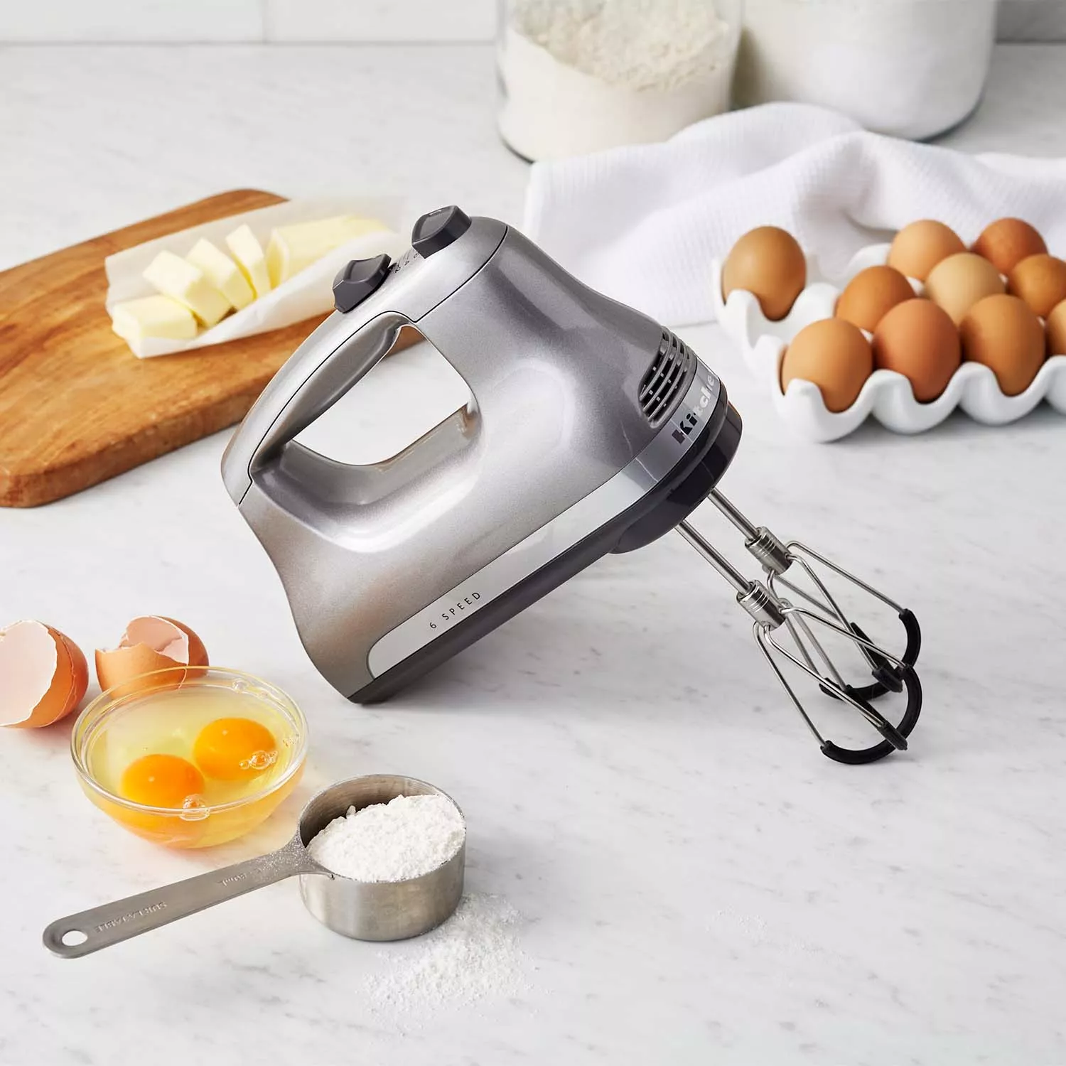 KitchenAid&#174; 6-Speed Hand Mixer with Flex-Edge Beaters