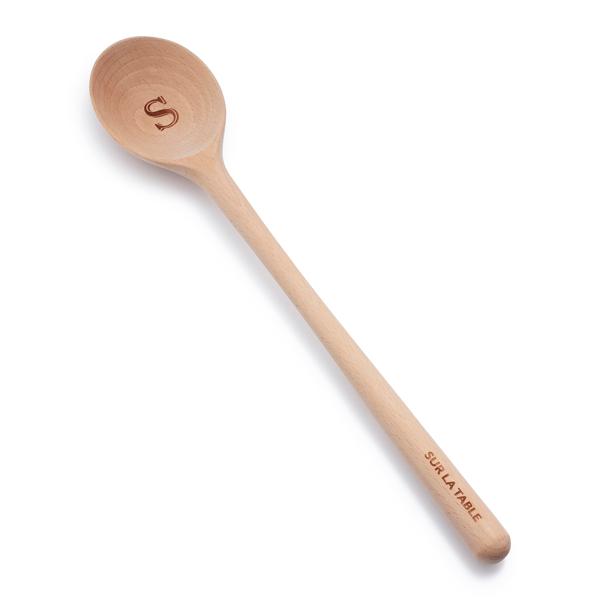 Sur La Table Beechwood Monogram Spoon