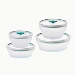 Anyday Microwave 8-Piece Round Glass Dish Set
