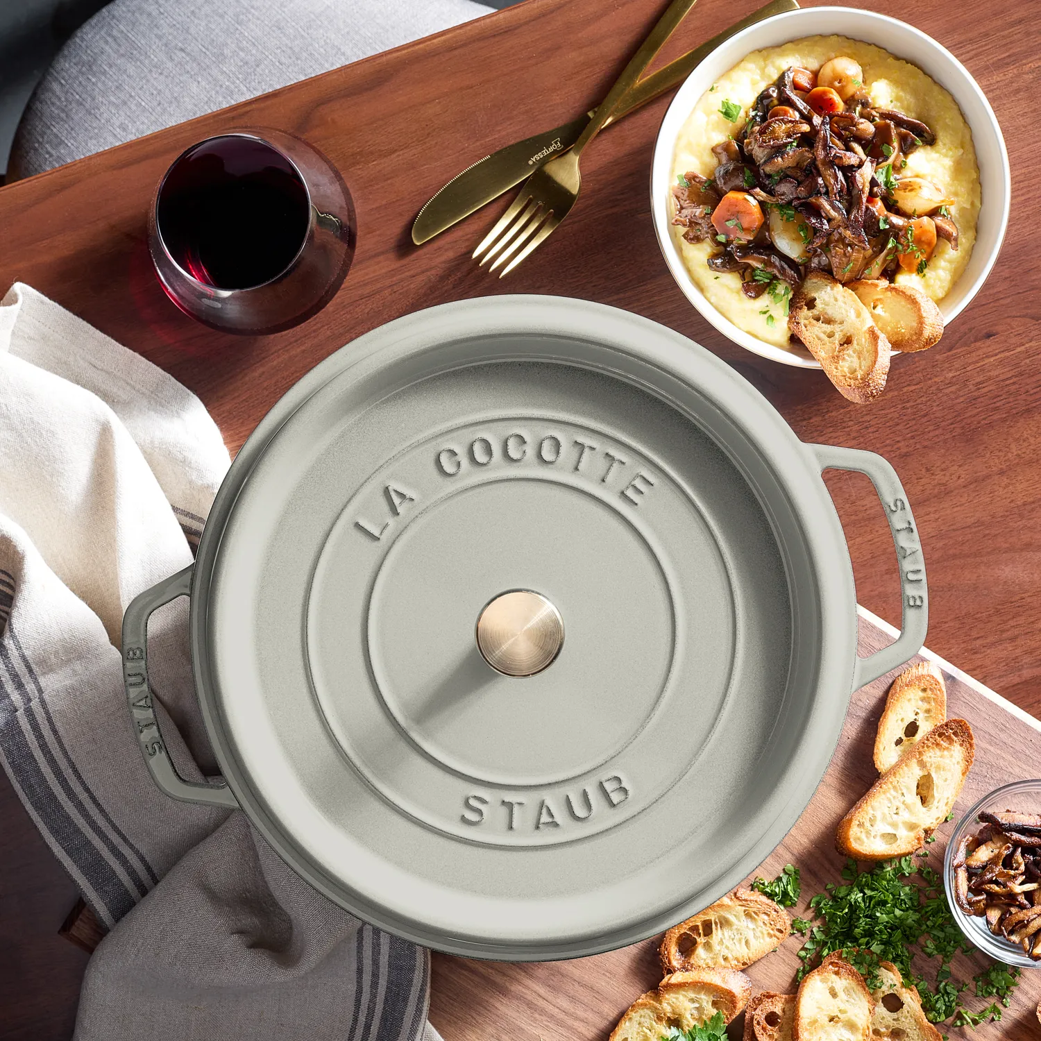Staub Round Dutch Oven, 7 qt.