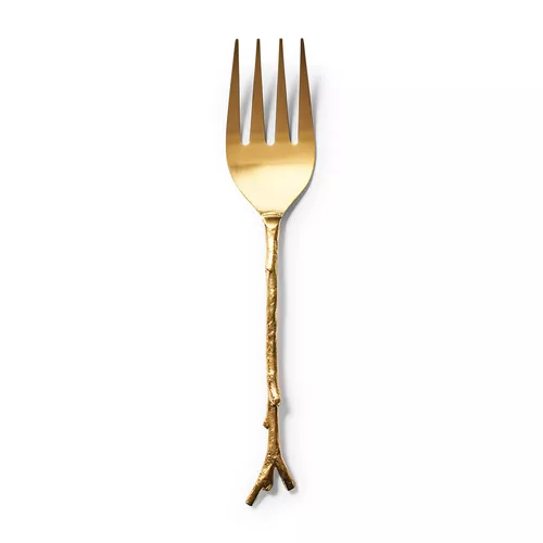 Sur La Table Gold Twig Serving Fork