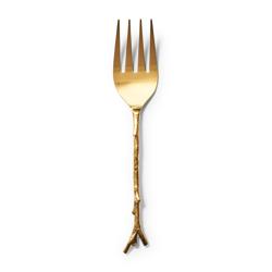Sur La Table Gold Twig Serving Fork