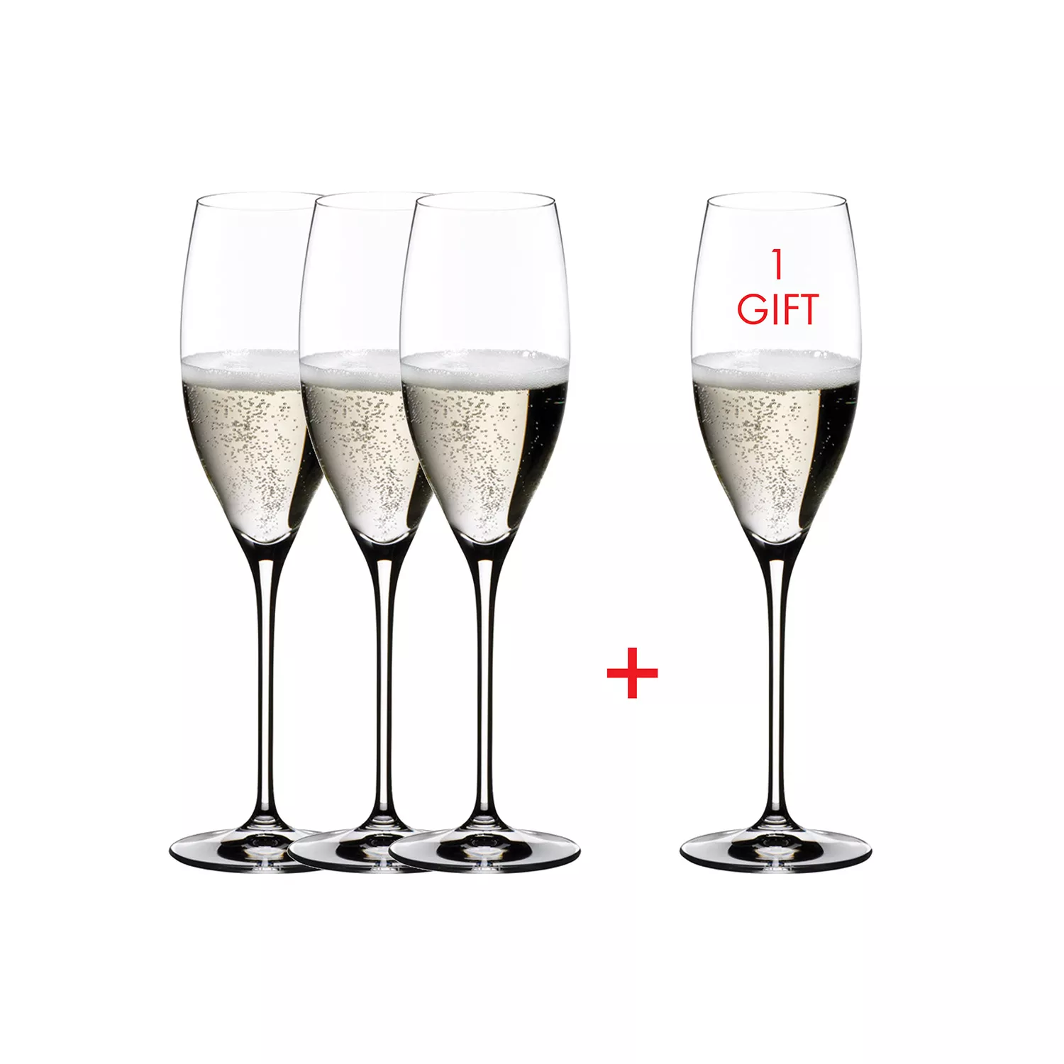 RIEDEL Vinum Cuvee Champagne Glass, Set of 4