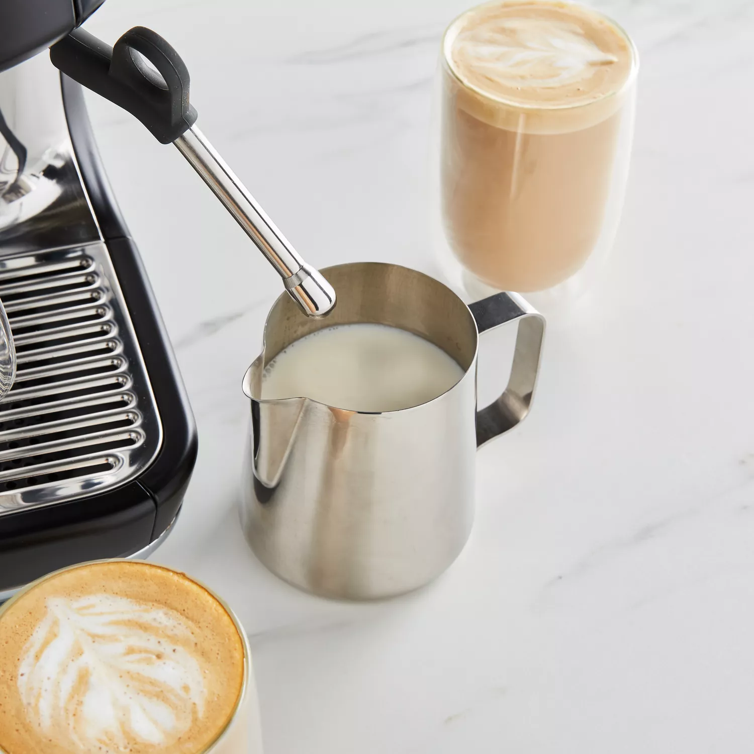 Sur La Table Stainless Steel Steam Pitcher