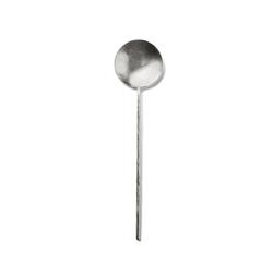 Sur La Table Brushed Silver Serving Spoon