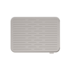 Brabantia SinkSide Silicone Dish Drying Mats However because it is not large enough to deal with the end of the stainless draining board under the dish rack, it has to be laid at 90º to how it is designed to drain