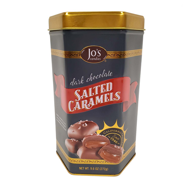 Jo&#8217;s Candies Dark Chocolate Salted Caramels Gift Tin
