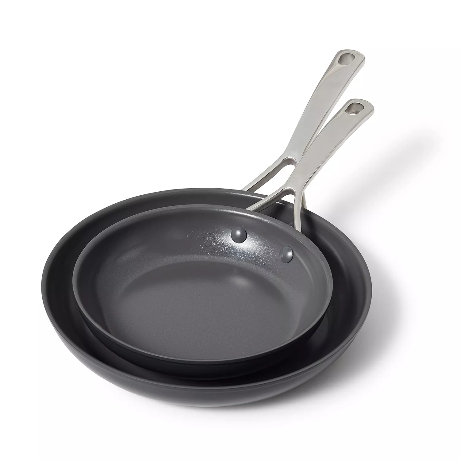 Sur La Table Classic Hard Anodized Ceramic Nonstick Skillet Set of 2, 8" & 10"