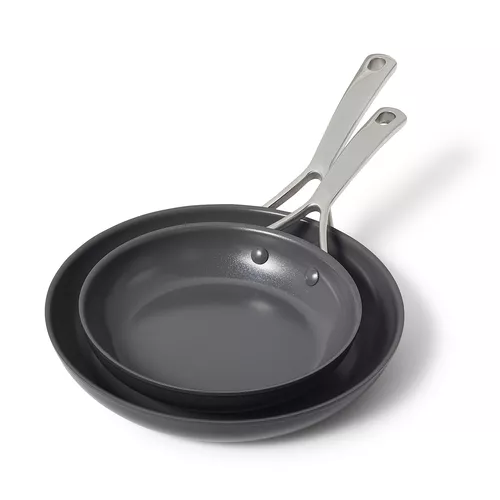 Sur La Table Classic Hard Anodized Ceramic Nonstick Skillet Set of 2, 8" & 10"