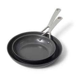 Sur La Table Classic Hard Anodized Ceramic Nonstick Skillet Set of 2, 8" & 10" Best non stick surface we have had