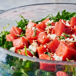 Watermelon Salad with Feta and Fresh Mint