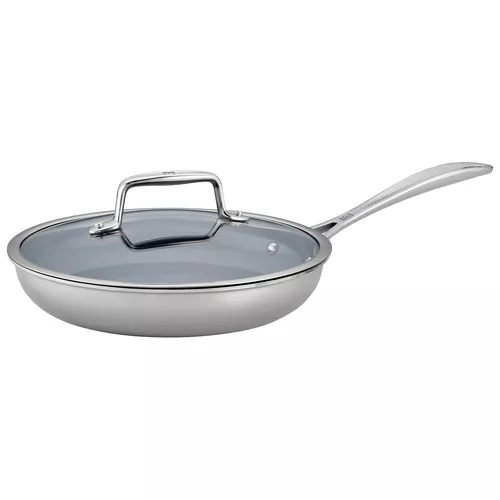 Zwilling Clad CFX Ceramic Nonstick Skillet with Lid, 9.5&#34;