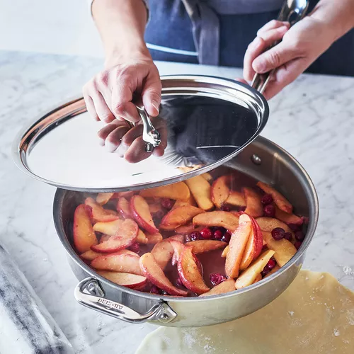 All-Clad Covered Stainless Steel Saut&#233; Pan, 3 qt.
