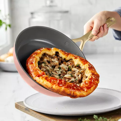 GreenPan GP5 11-Piece Cookware Set with Champagne Handles