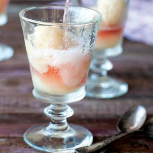 Pear Sorbet with Champagne