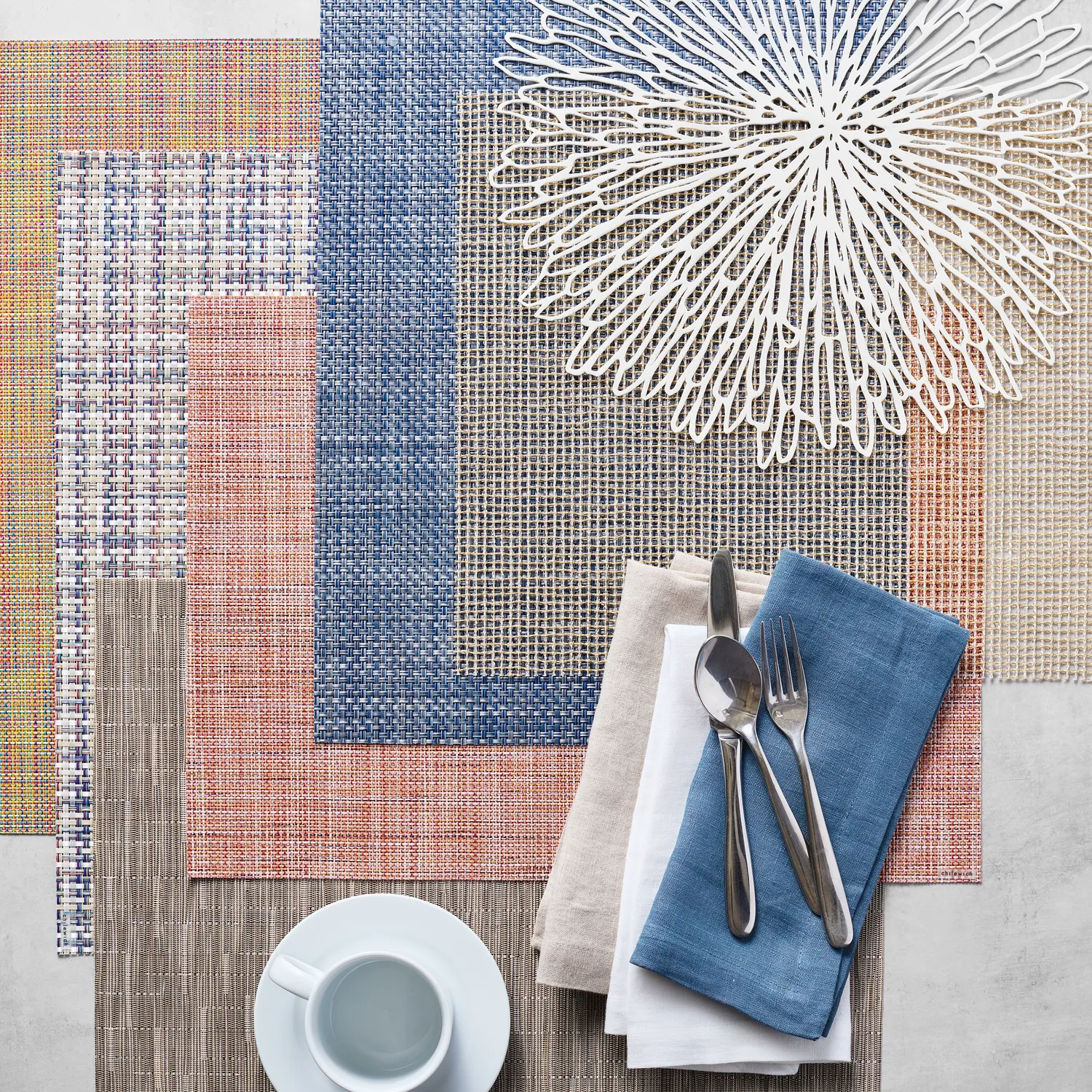 Chilewich Basketweave Placemat, 19&#34; x 14&#34;