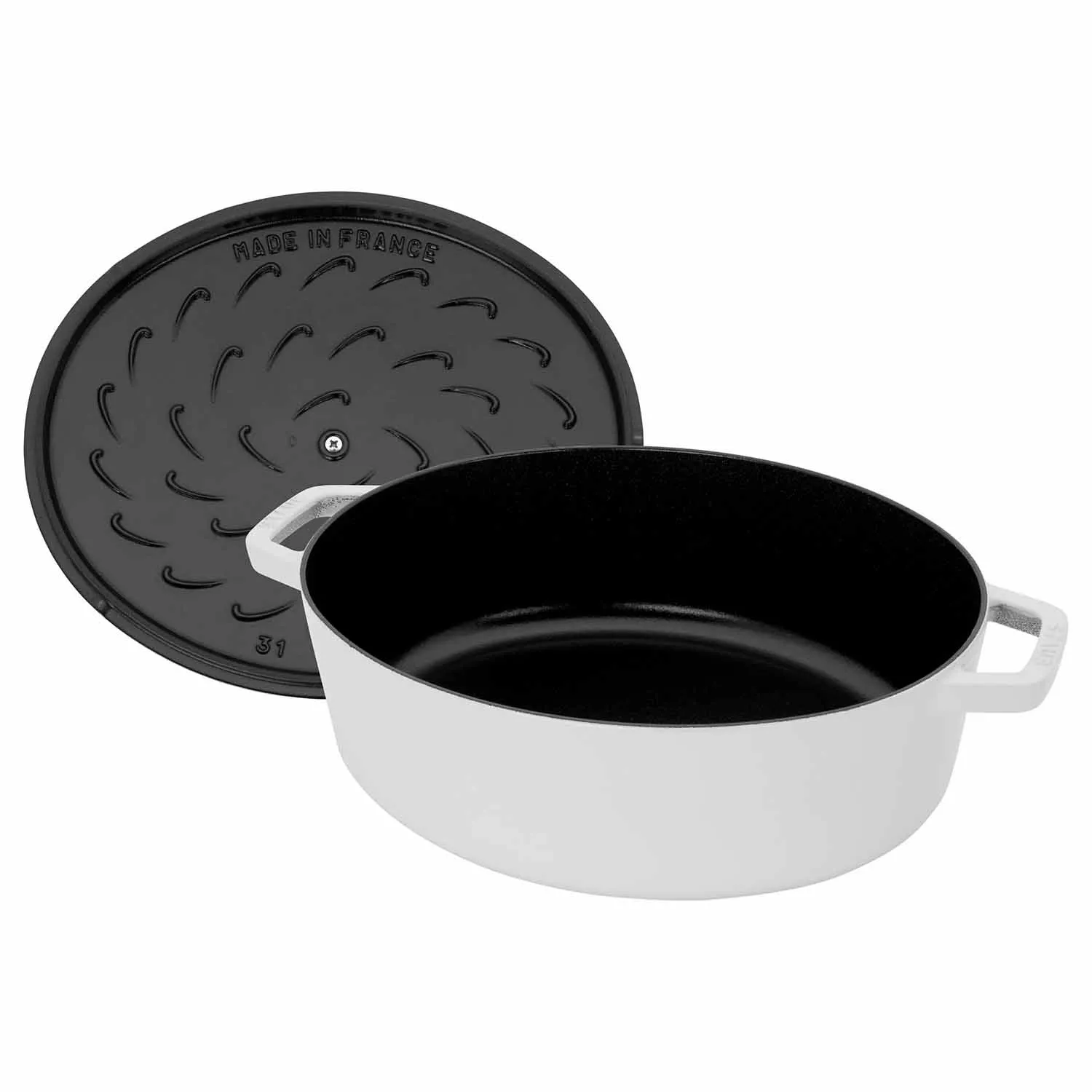 Staub Cast Iron Wide Oval Dutch Oven, 6.25 Qt. 