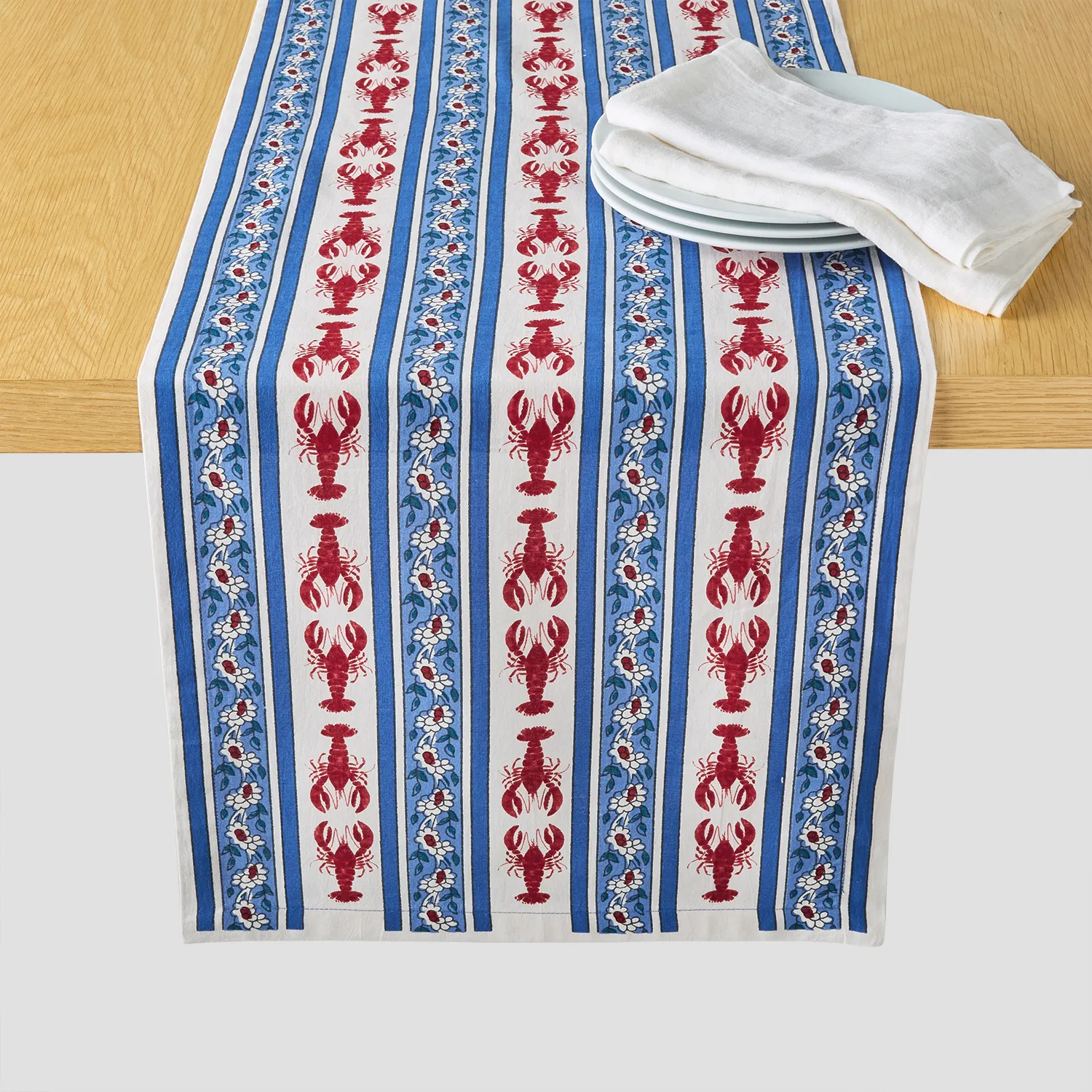Sur La Table Seaside Block Print Runner