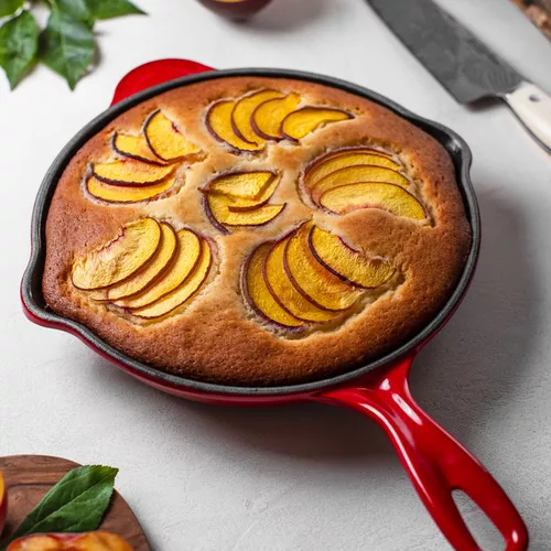 Skillet Peach Breakfast Cake