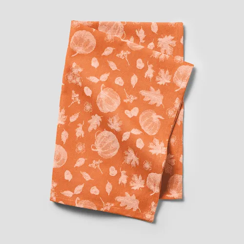 Sur La Table Jacquard Pumpkin Kitchen Towel