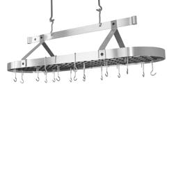 Enclume French Stainless Steel Oval Ceiling Pot Racks