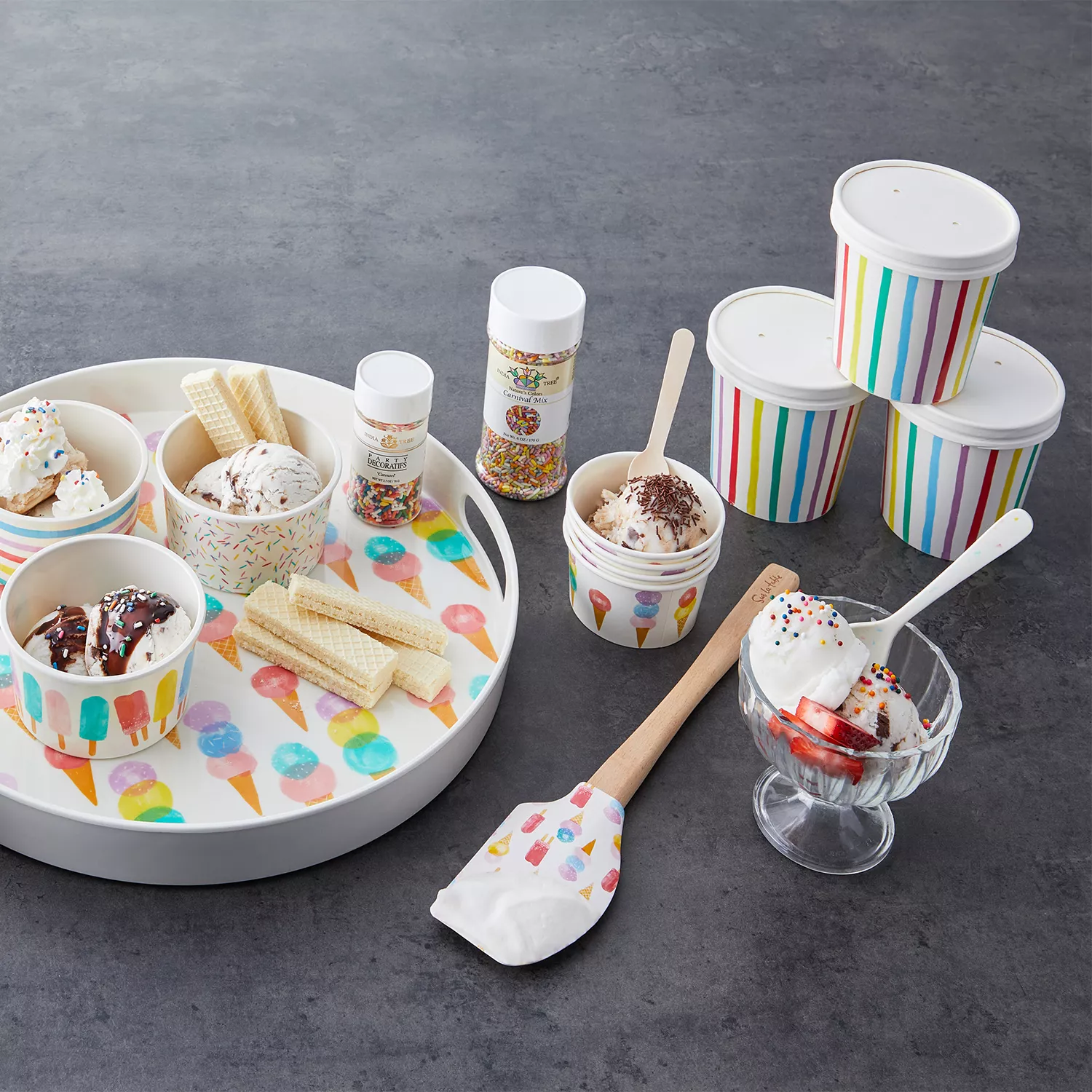 Sur La Table Melamine Sprinkle Spoons, Set of 4