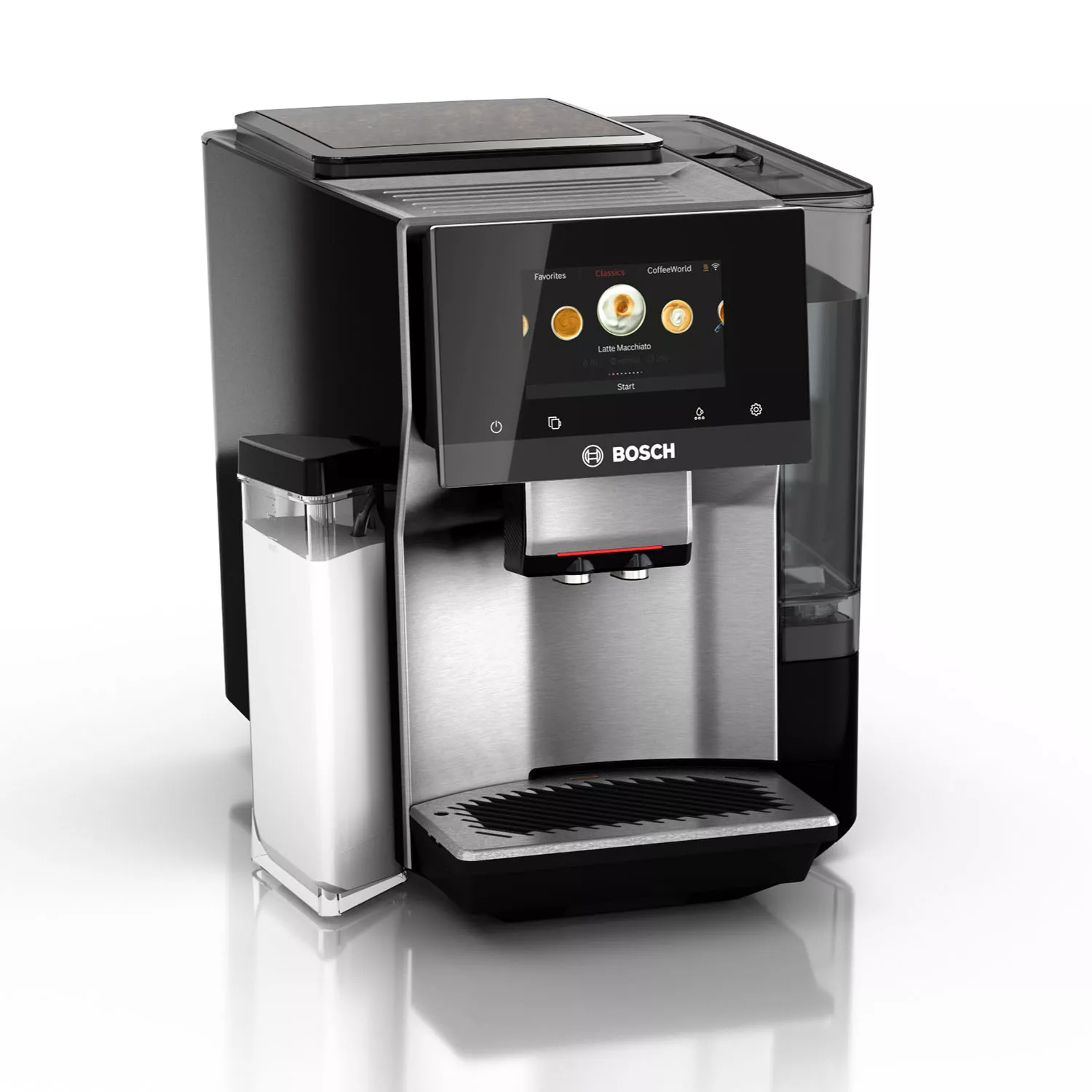 Bosch 800 Series Fully Automatic Espresso Machine in Stainless Steel