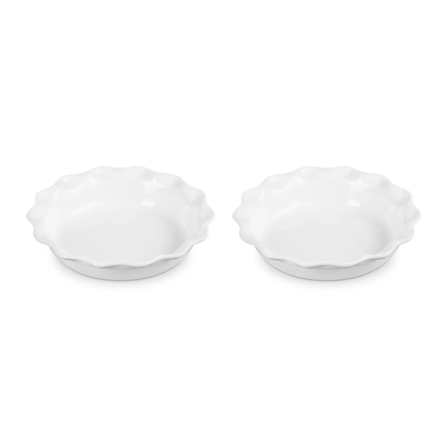 Le Creuset Heritage 2-Piece Fluted Pie Dish Set, 9"
