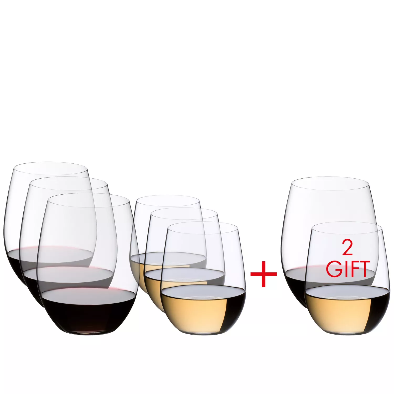 RIEDEL O Wine Tumbler Cabernet/Viognier Wine Glass, Set of 8