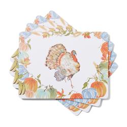 Sur La Table Thanksgiving Cork-Backed Placemats, Set of 4