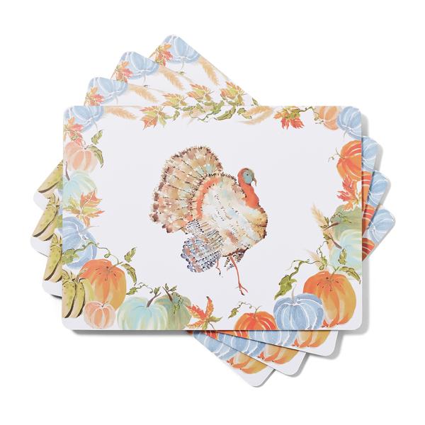 Sur La Table Thanksgiving CorkBacked Placemats, Set of 4 Sur La Table