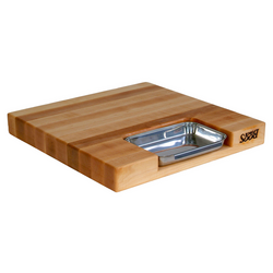 John Boos & Co. Maple Edge-Grain Newton Prep Master Cutting Board, 18&#34; x 18&#34; x 2&#188;&#34;