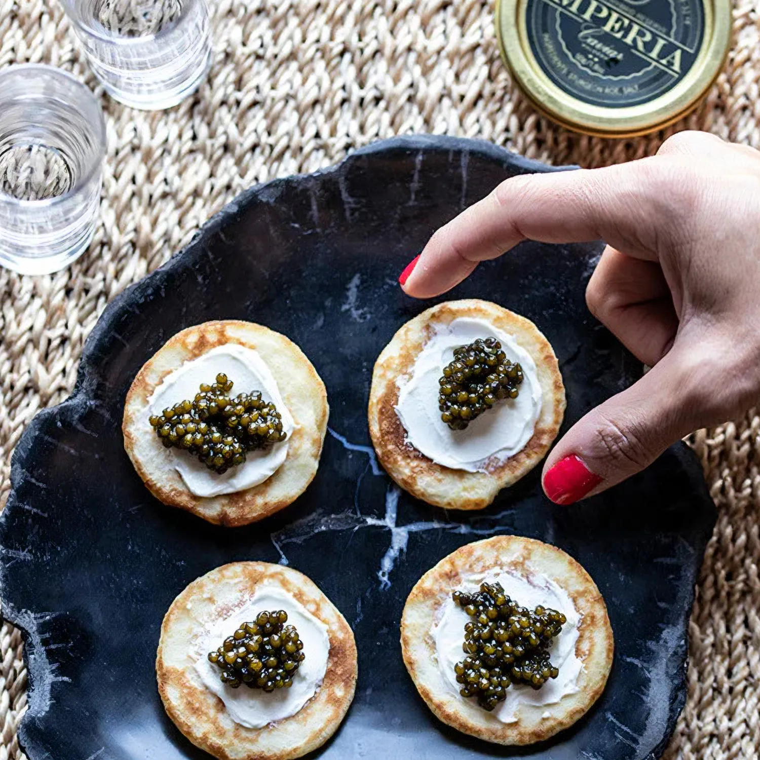 Imperia Caviar French Blinis