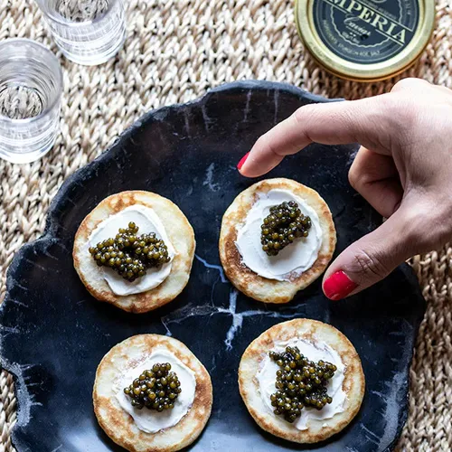 Imperia Caviar French Blinis