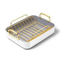 Caraway Ceramic Nonstick Roasting Pan with Rack, 16"x13"