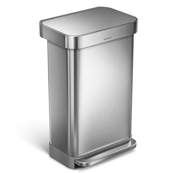 simplehuman Rectangular Step Trash Can, 11.8 gal.