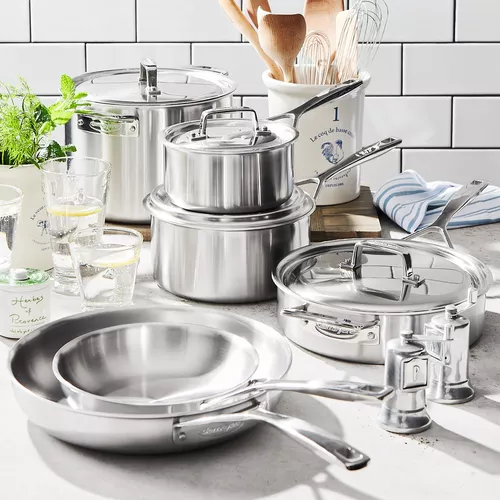Demeyere Essential5 10-Piece Stainless Steel Cookware Set