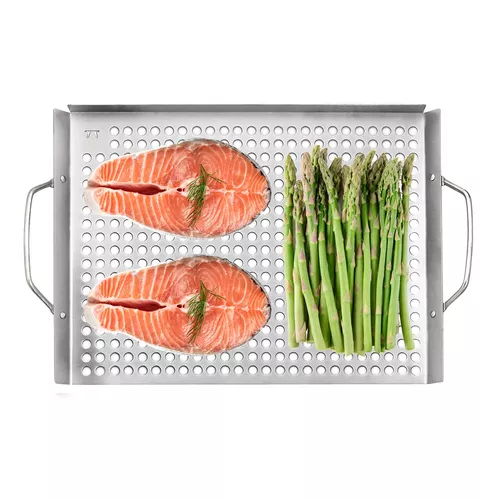 Outset Stainless Steel Grill Topper Grid, 11&#34; x 17&#34;
