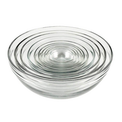 Anchor Hocking Glass Mixing Bowls, Set of 10 The perfect set of bowls for every need