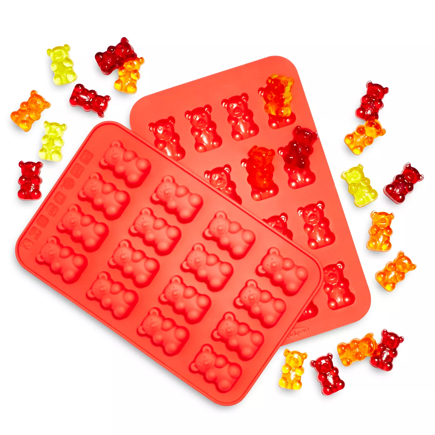 Silicone Gummy Bear Candy Silicone Molds & Ice Cube Tablets - Set