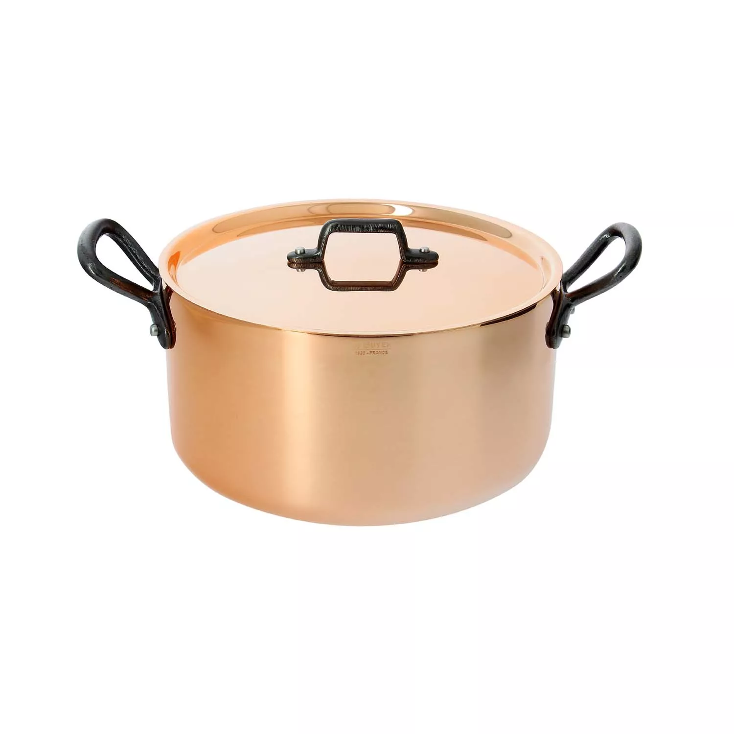 de Buyer Inocuivre Tradition Copper Stew Pan With Lid