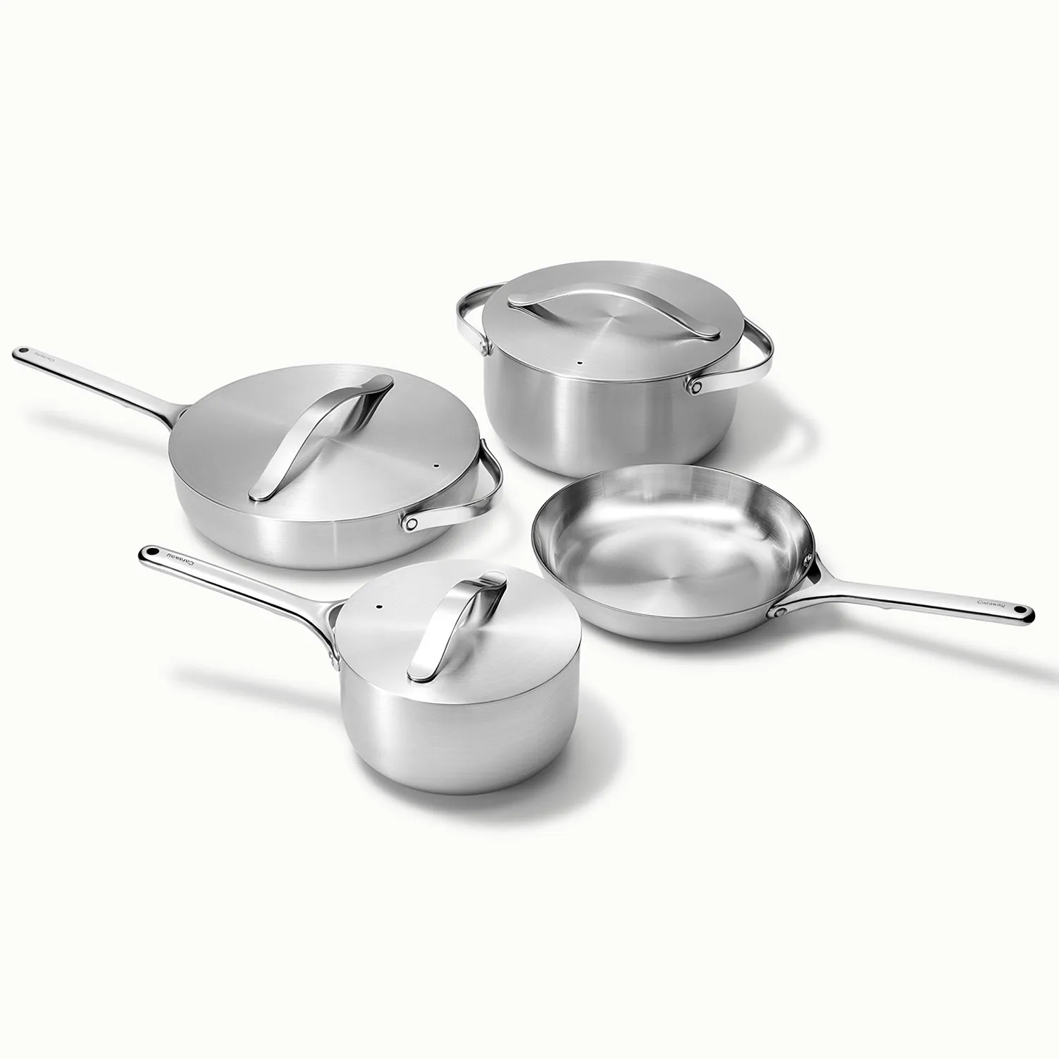 Caraway 5-ply Stainless Steel 7-Piece Set with Bonus Storage