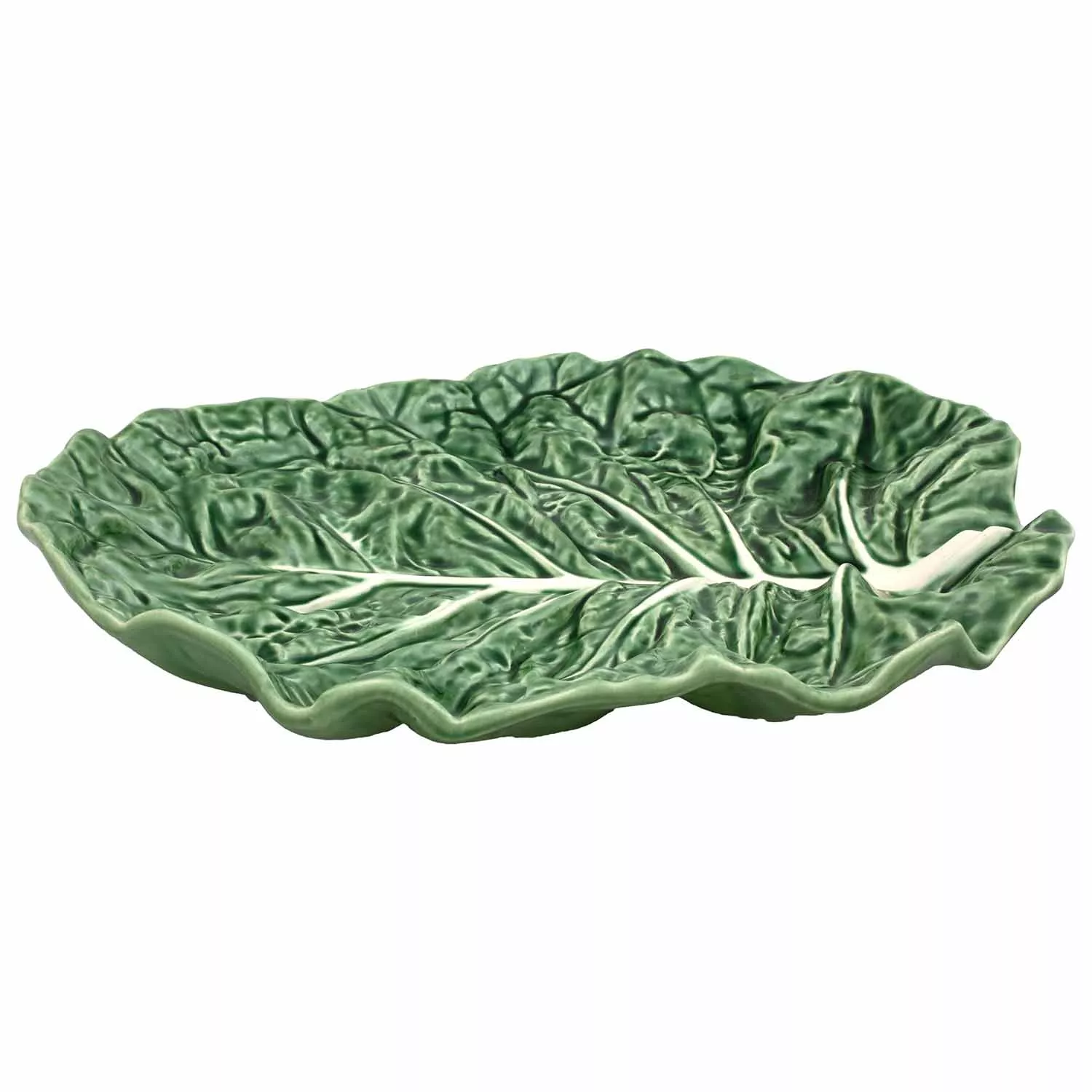 Bordallo Pinheiro Cabbage Green Fruit Platter