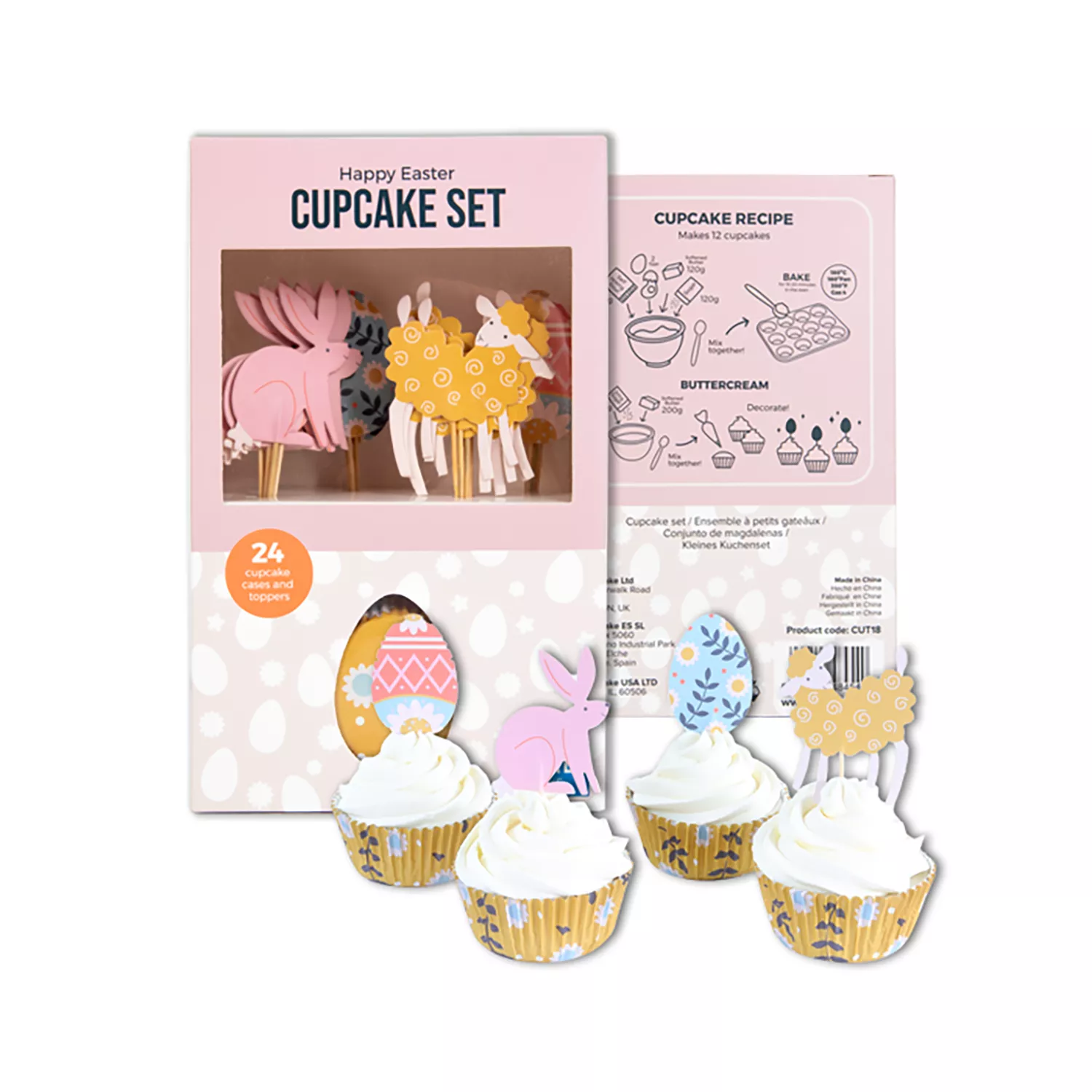 PME Happy Easter Cupcake Liners & Toppers, Set of 24