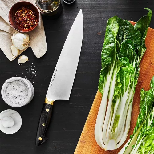 Bob Kramer 10&#34; Carbon Steel Chef&#8217;s Knife by Zwilling J.A. Henckels
