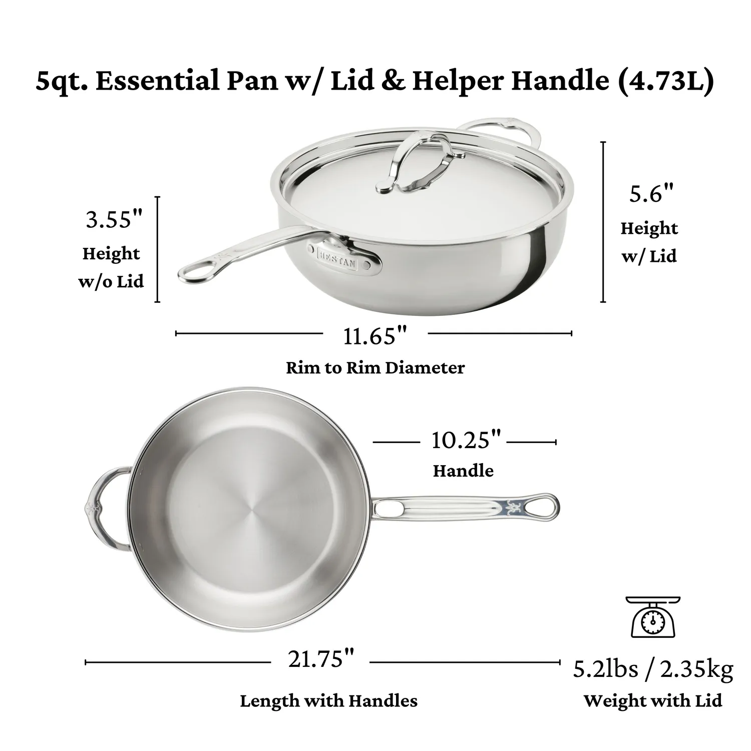 Hestan ProBond® Luxe Stainless Steel 7-Piece Cookware Set