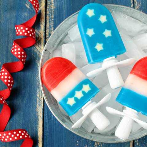 Red, White, & Blue Quick Pops