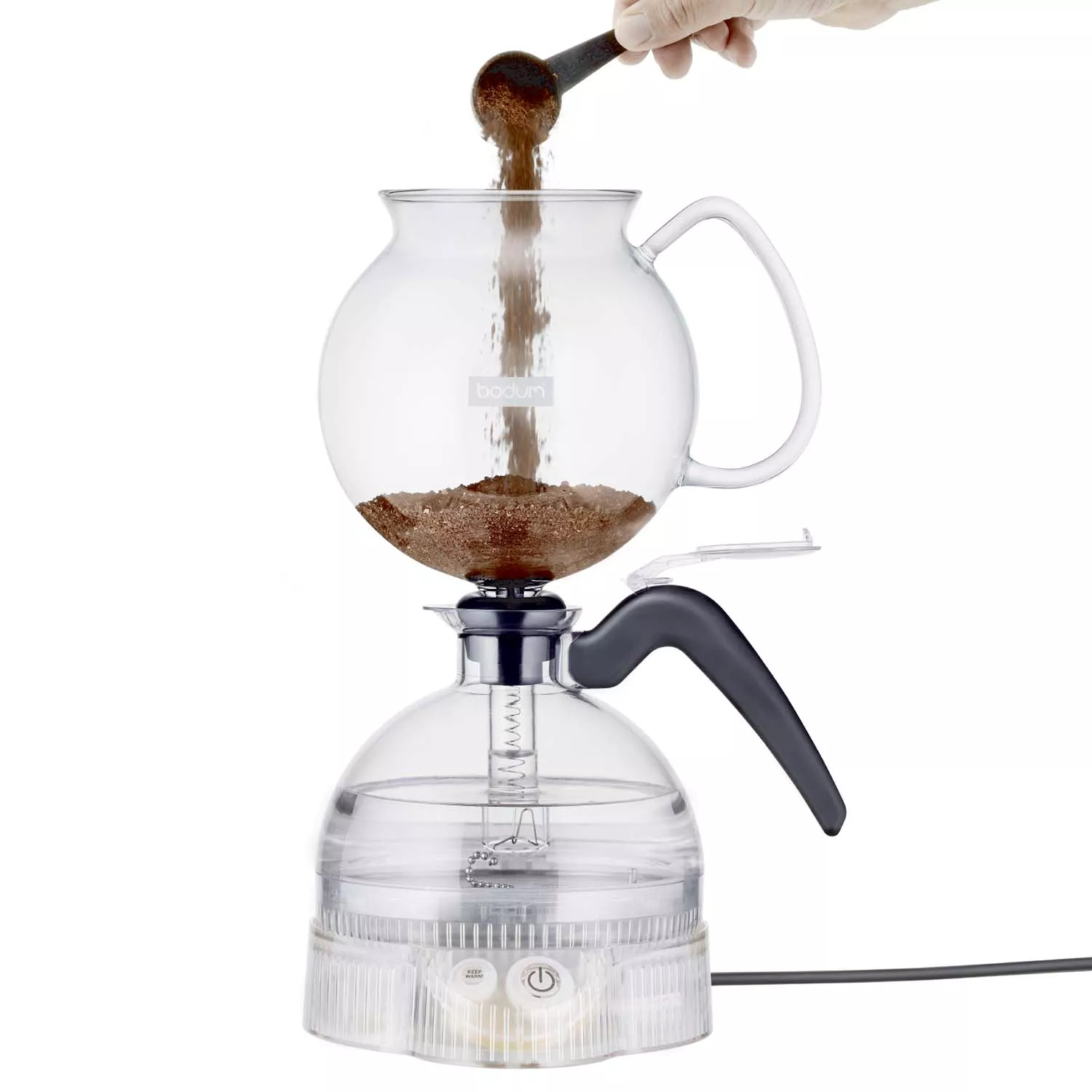 Bodum Pebo Vacuum Coffee Maker, 34 Ounce, Black 