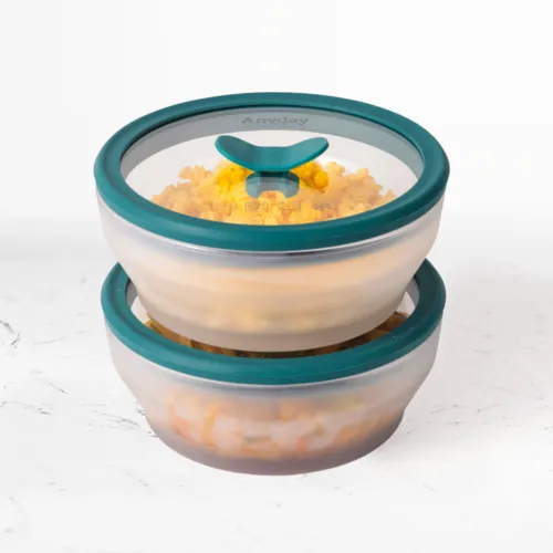 Anyday Microwave Small 4-Piece Glass Round Dish Set